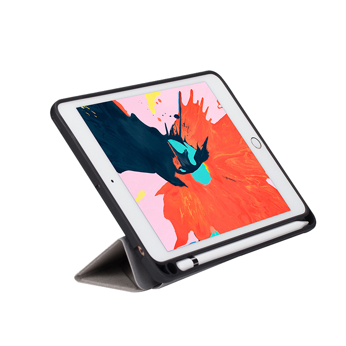 Momax Flip Cover Case with Apple Pencil Holder - iPad Pro 12.9" 2018 - Gray