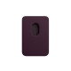 iPhone Leather Wallet with MagSafe - Purple Cherry