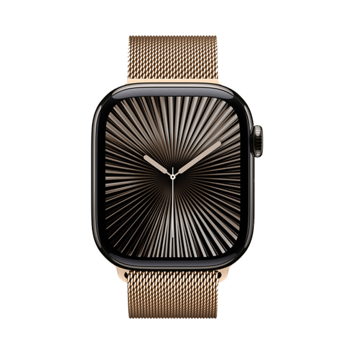 Apple Watch Series 10 GPS + Cellular 42MM Gold Stainless Steel - Milanese Loop