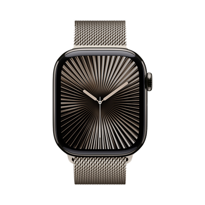 Apple Watch Series 10 GPS + Cellular 42MM Natural Stainless Steel - Milanese Loop