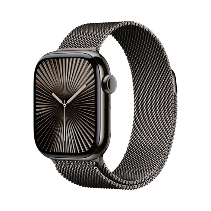 Apple Watch Series 10 GPS + Cellular 42MM Natural Stainless Steel - Milanese Loop