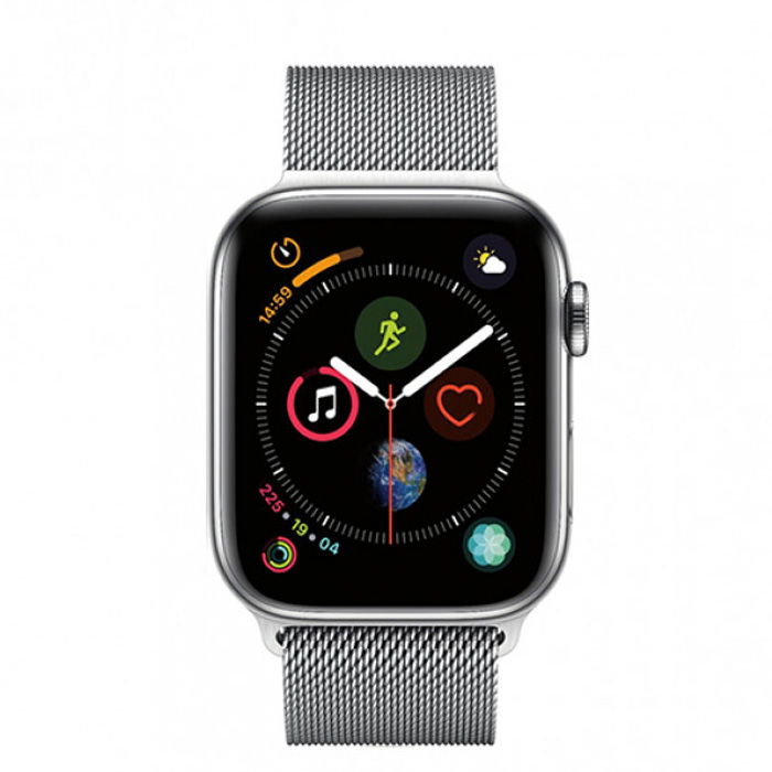 Apple Watch Series 4 GPS+Cellular 44MM Stainless Steel Case with Milanese Loop