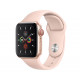 Apple Watch Series 5 44mm GPS+Cellular Gold Aluminum Case with Pink Sand Sport Band