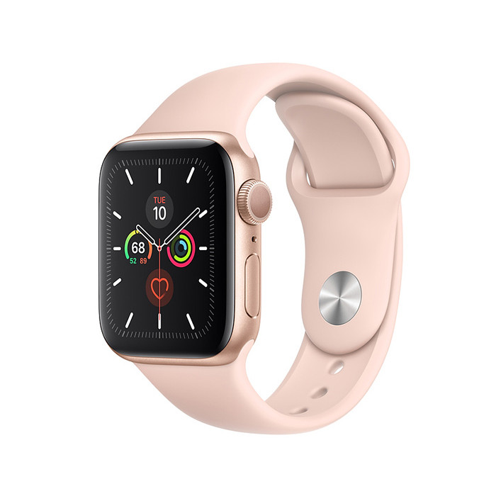 Apple Watch Series 5 GPS 40MM Gold Aluminum Case With Pink Sand Sport Band