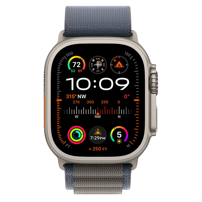 Apple Watch Ultra 2 GPS + Cellular 49MM Titanium - Blue Alpine Loop