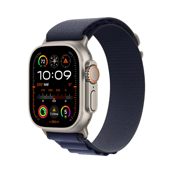 Apple Watch Ultra 2 GPS + Cellular 49MM Natural Titanium - Navy Alpine Loop