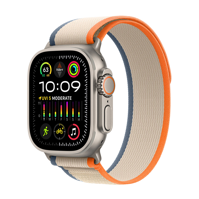 Apple Watch Ultra 2 GPS + Cellular 49MM Titanium - Orange/Beige Trail Loop