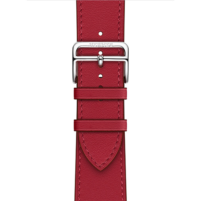 Apple Watch Band Rouge Piment Swift Leather Single Tour