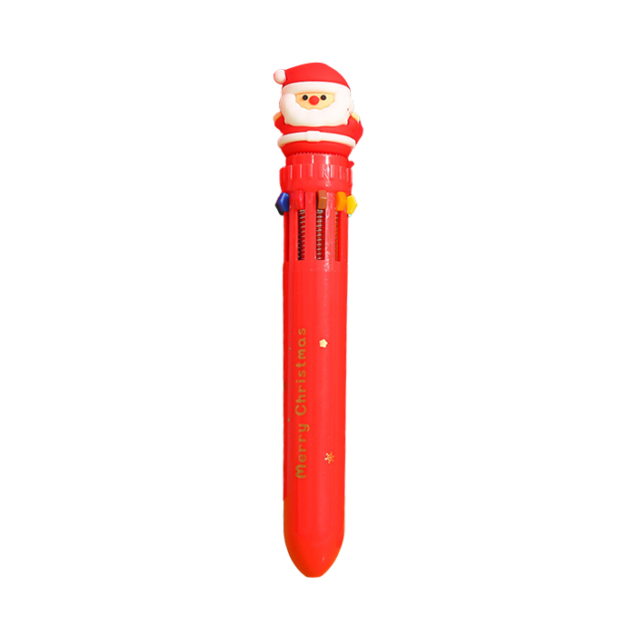 Bút Bi 10 Màu Christmas - 10 Color Ball Pen (1 Cây)