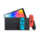 Nintendo Switch OLED model with Neon Red Blue Joy‑Con