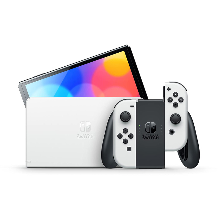 Nintendo Switch OLED model with White Joy‑Con