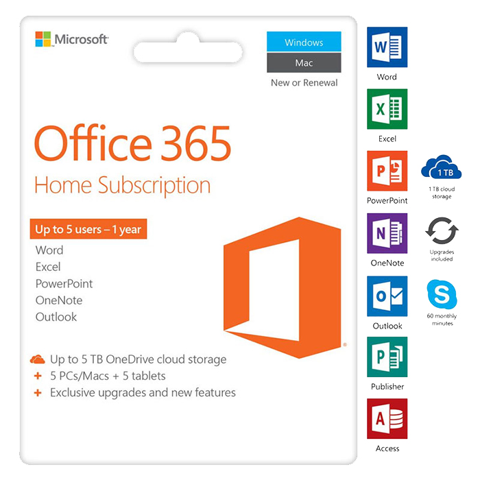 Microsoft Office 365 Home - 1 Năm