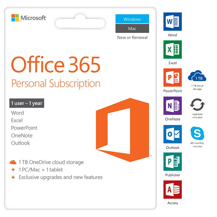 Microsoft Office 365 Personal - 1 Năm