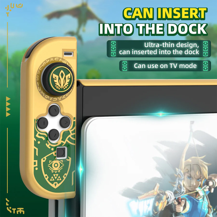 IINE Nintendo Switch OLED Case With Skin + Analog Caps - The Legend Of Zelda Tears Of The Kingdom