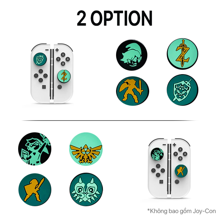 Joy-Con Analog Caps - Zelda Green