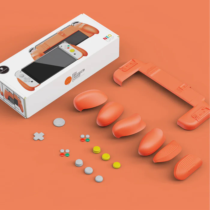 Skull & Co. NeoGrip Set for Nintendo Switch - Gamecube Orange