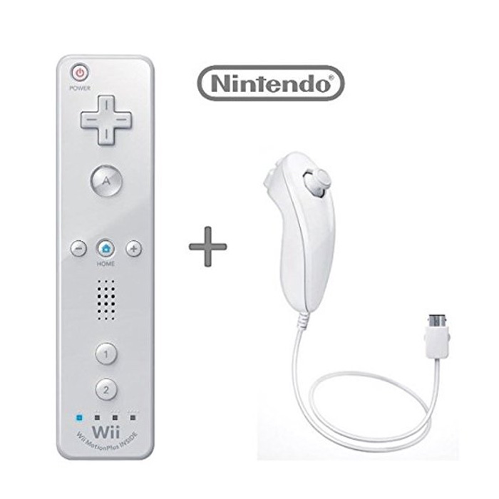 Nintendo Wii Remote + Nunchuck White