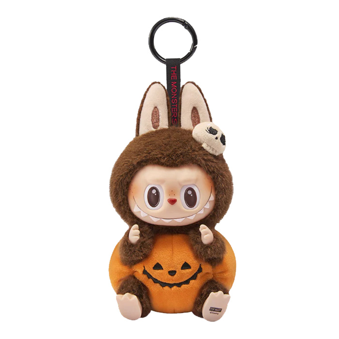 LABUBU - HAPPY HALLOWEEN PARTY SERIES - SITTING PUMPKIN VINYL PLUSH PENDANT