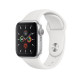 Apple Watch Series 5 GPS 44MM Silver Aluminum Case With White Sport Band