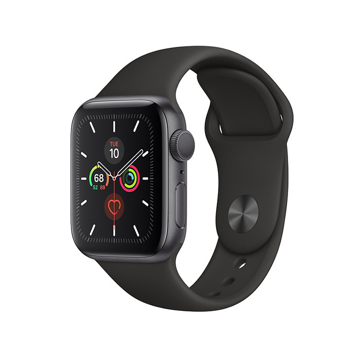Apple Watch Series 5 GPS 44MM Space Gray Aluminum Case With Black Sport Band