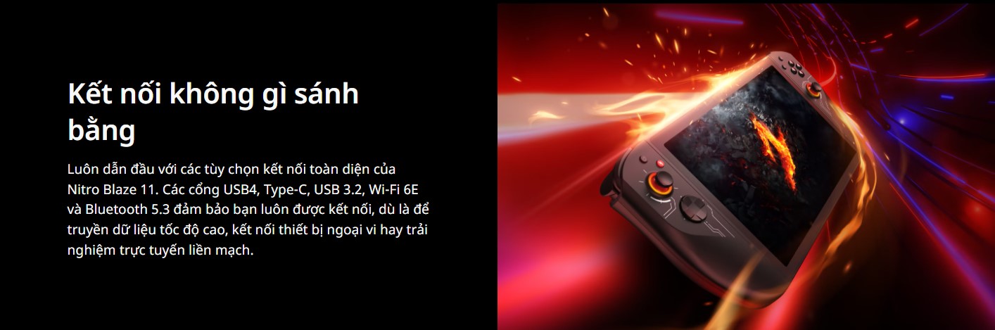 Acer Nitro Blaze 11 Cổng Kết Nối