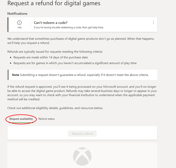 Cách gửi yêu cầu hoàn lại tiền game Xbox digital - Refund game Xbox