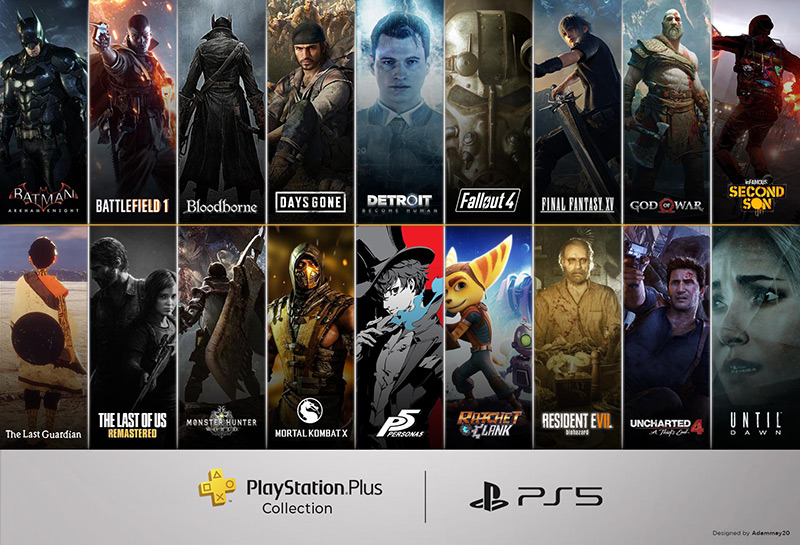 PS Plus Collection 20 Games On PS5