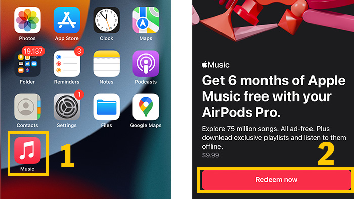 Đăng ký Sử dụng miễn phí 8 tháng Apple Music