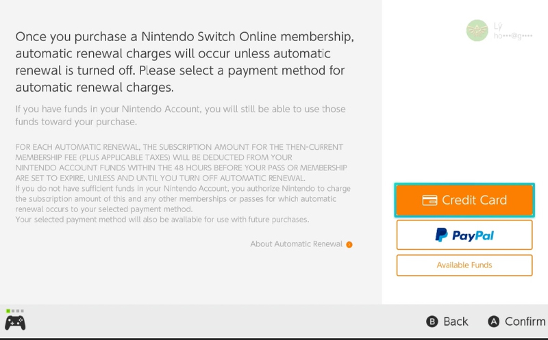 Hướng dẫn đăng ký dịch vụ Nintendo Switch Online Membership trên máy Switch