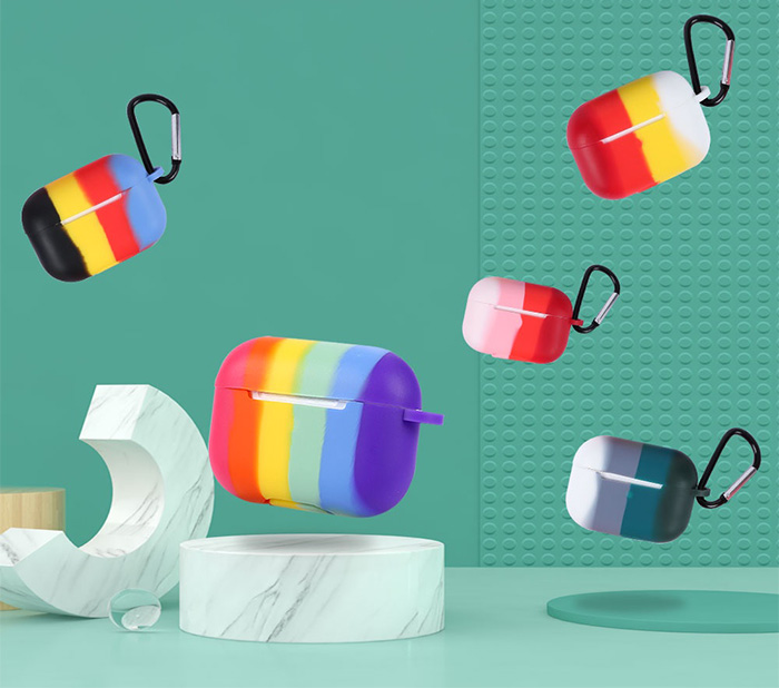 Case Silicon Rainbow for AirPods Gen 3 (2021)