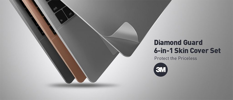 Dán 3m Innostyle (USA) Diamond Guard 6-In-1 Skin Set For Macbook Air M2 15-Inch 2023
