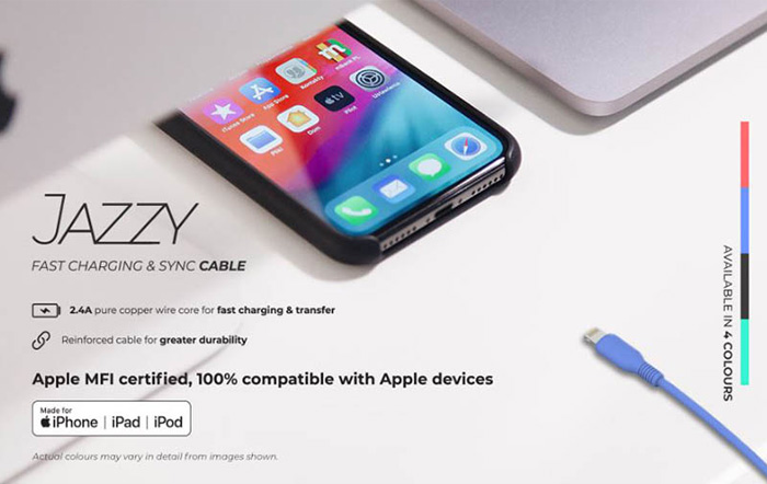 InnoStyle Jazzy USB-A to Lightning Cable 1.2M