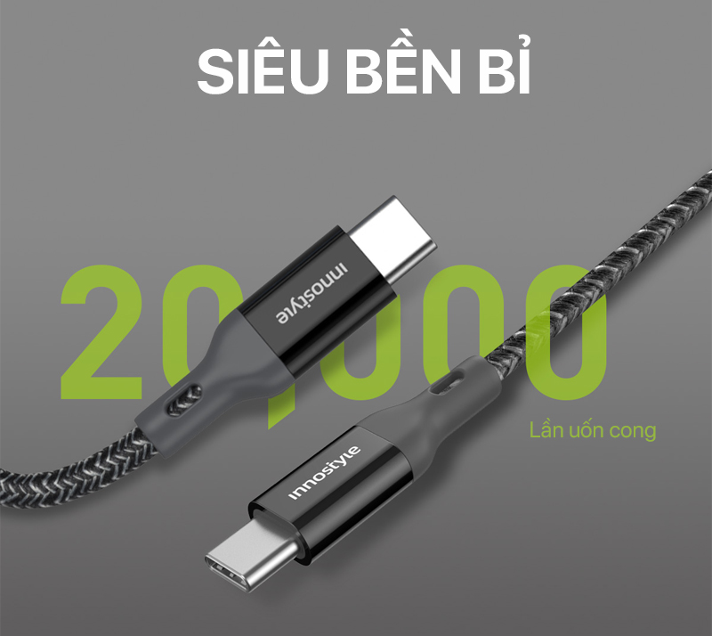Innostyle PowerFlex USB-C to USB-C Cable 1.5M - ICC150AL