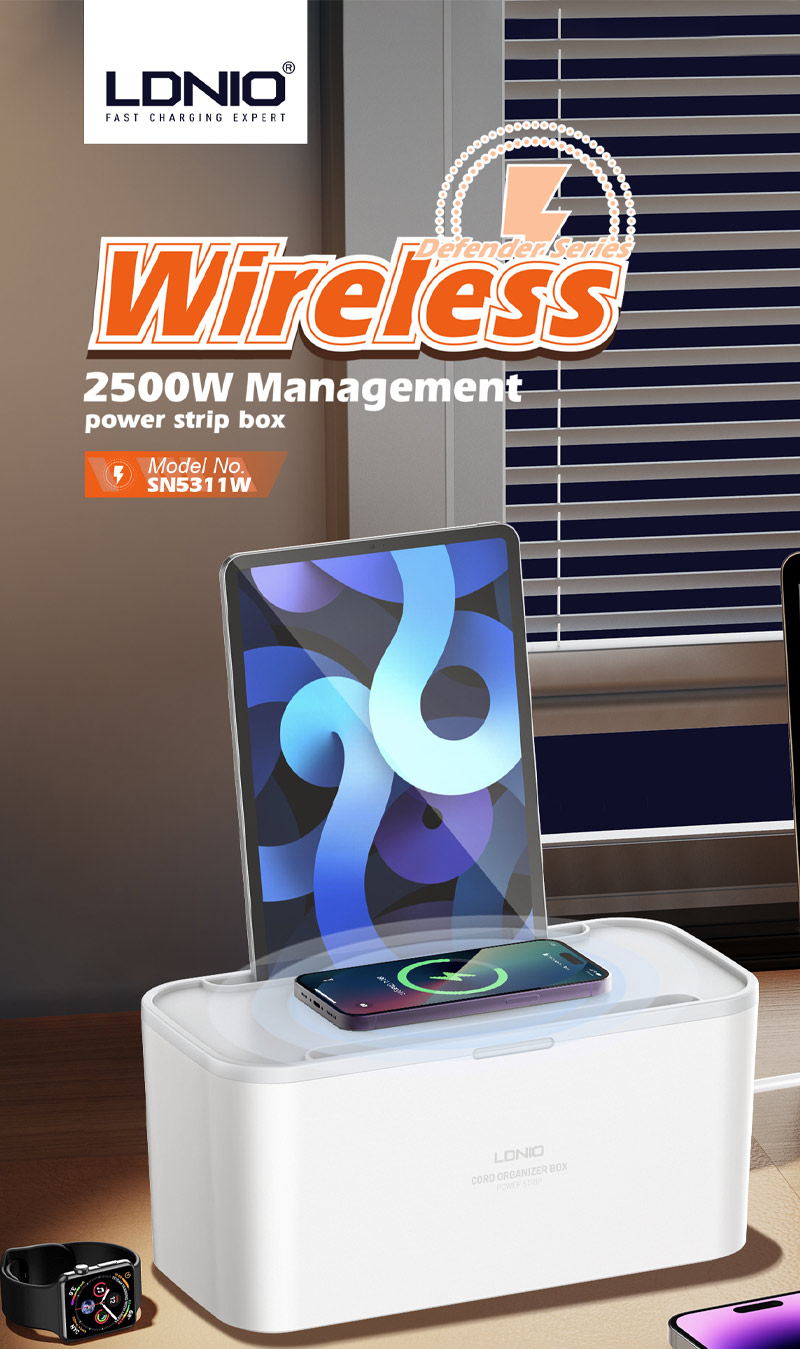Ổ cắm điện LDNIO - Wireless 2500W Management Power Strip Box SN5311W