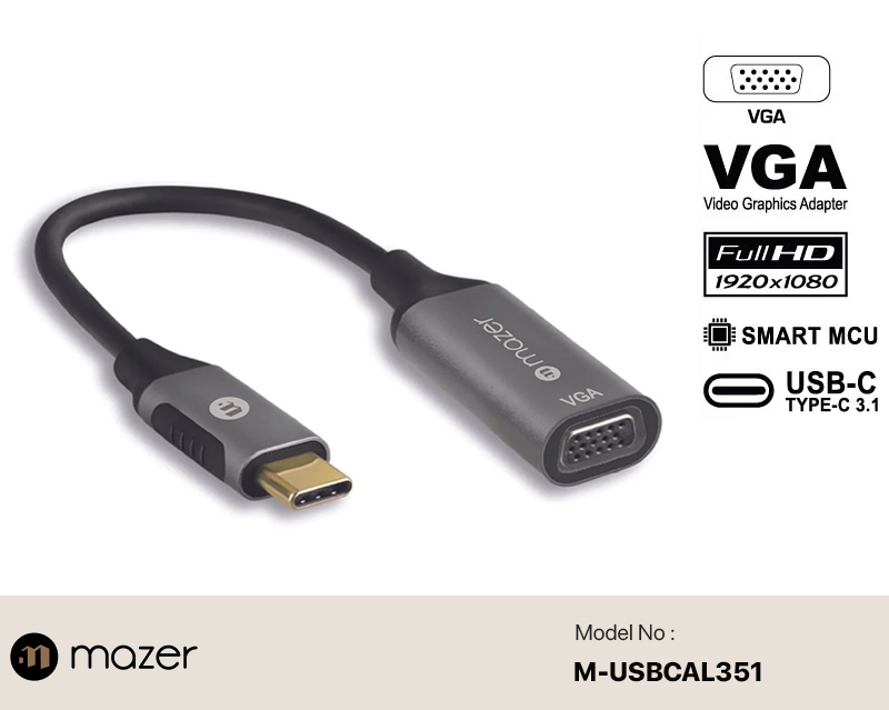Mazer USB-C To HDMI 4K/60Hz Adapter
