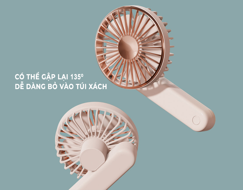 Quạt Mini Cầm Tay Gấp Gọn Xiaomi Qualitell Folding Fan 2.000mAh