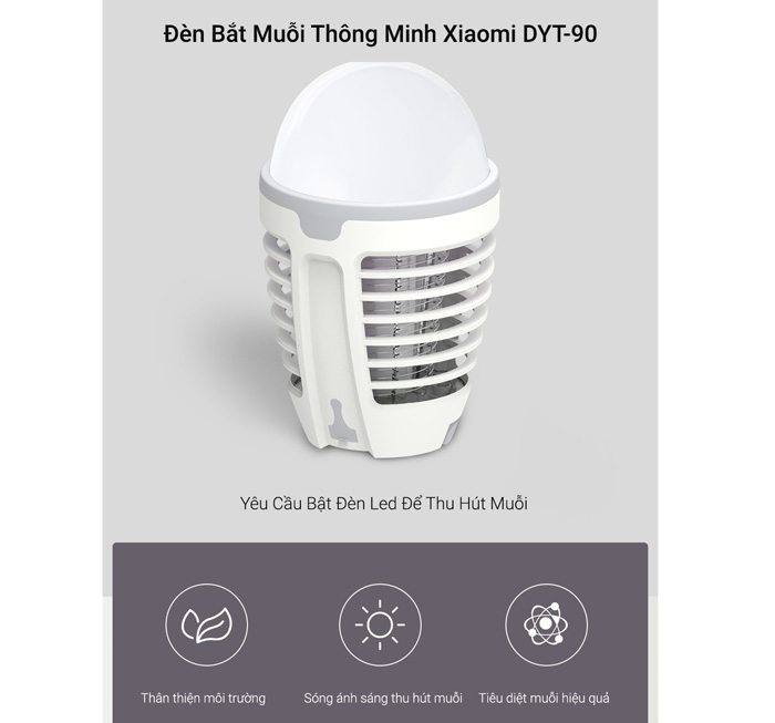 Đèn bắt côn trùng Xiaomi Mi Portable Mosquito Killer Bulb Youpin DYT-90