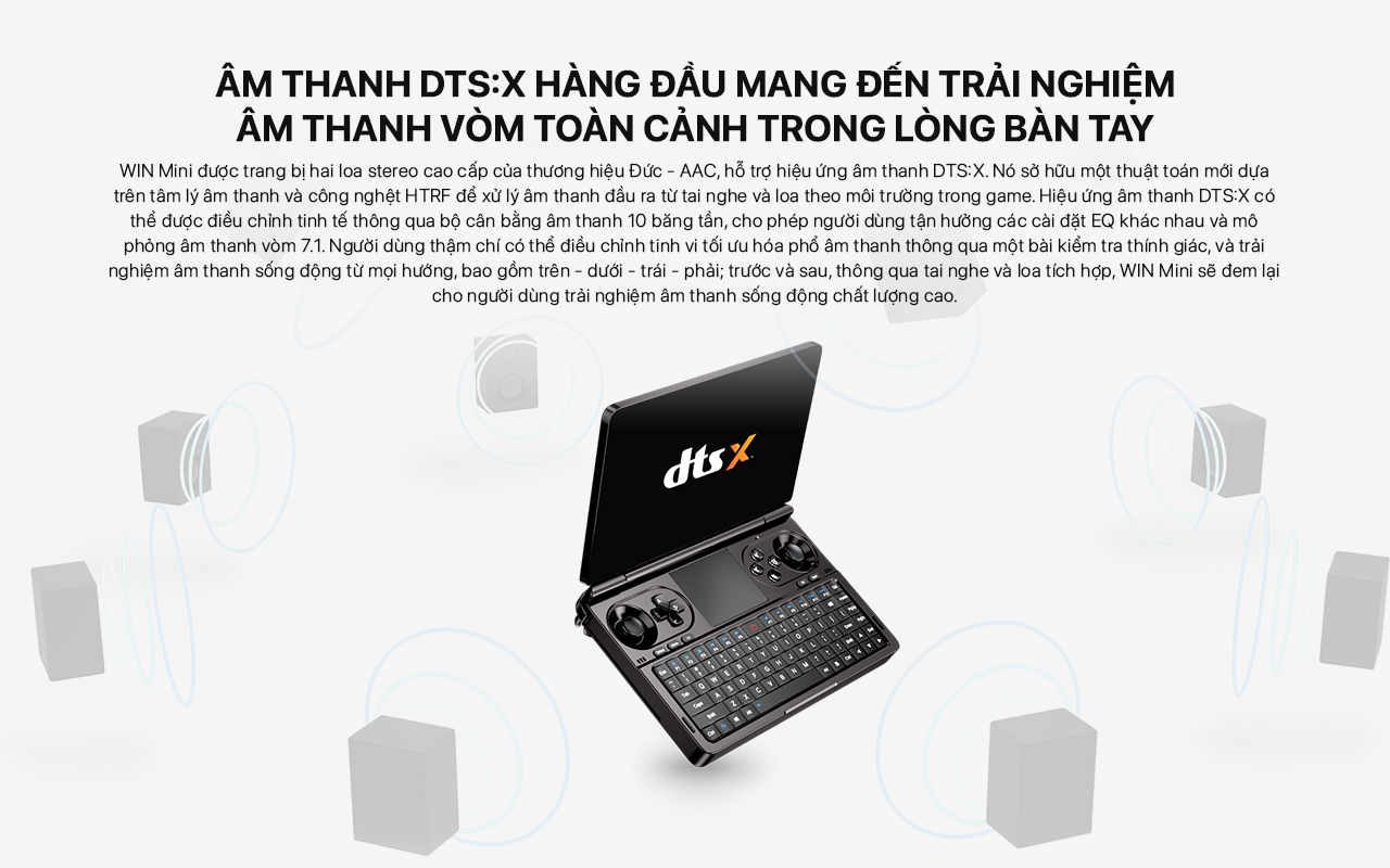 âm thanh GPD WIN Mini 