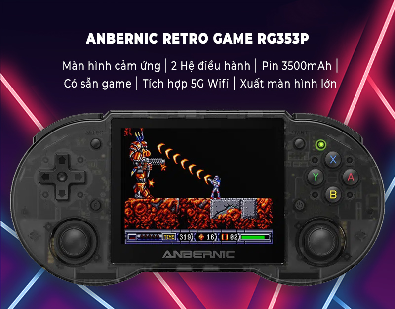 Anbernic Retro Game RG353P + 64GB Micro SD Card