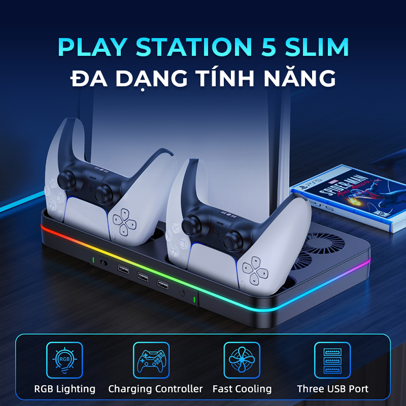 IINE - Cooling Charging Station For PS5 Slim