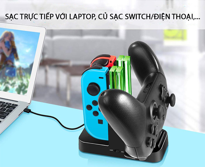 DOBE Nintendo Switch Joy-Con & Pro Controller Charging Stand