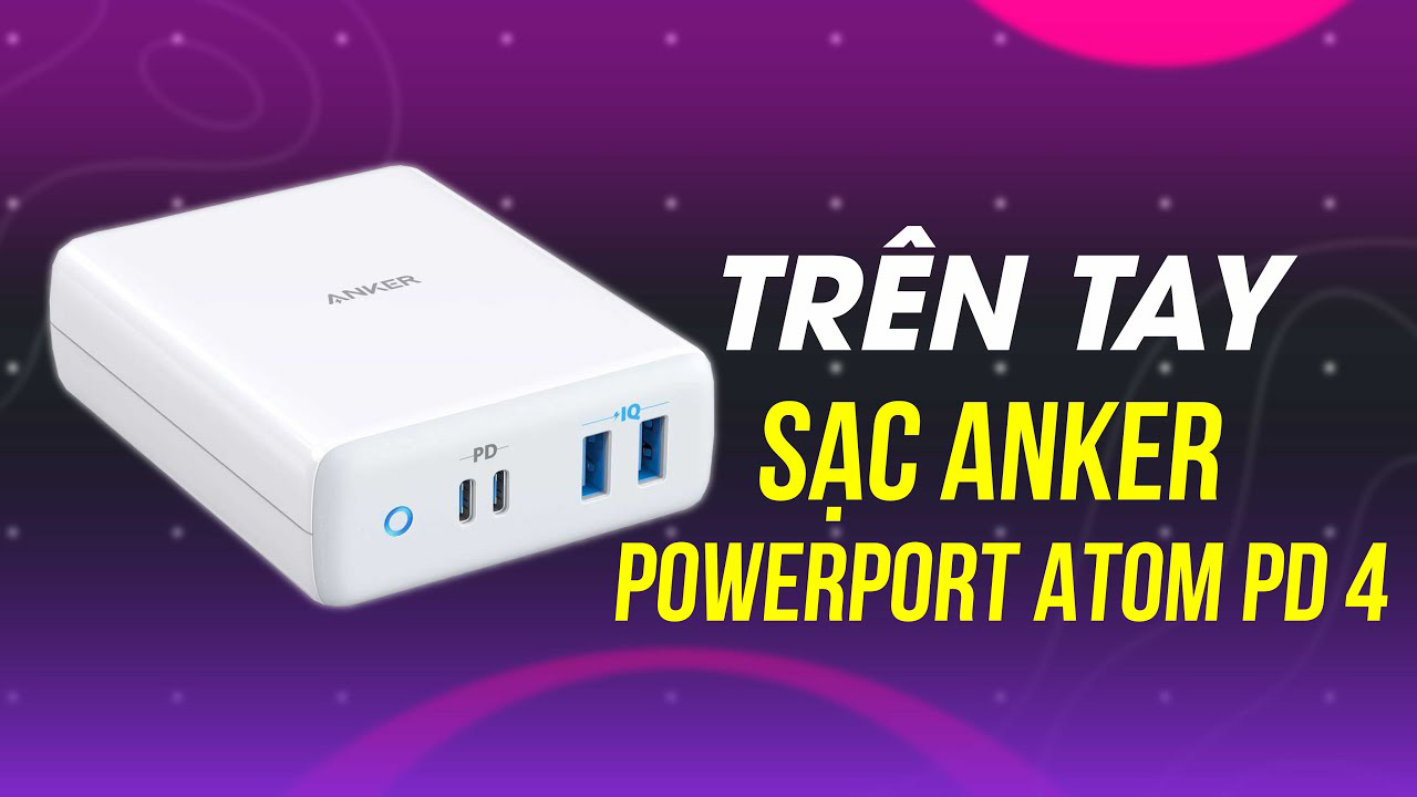 Cốc Sạc Quyền Lực Anker PowerPort Atom PD 4 Với Công Suất 100W 6 anker atom pd 4 0