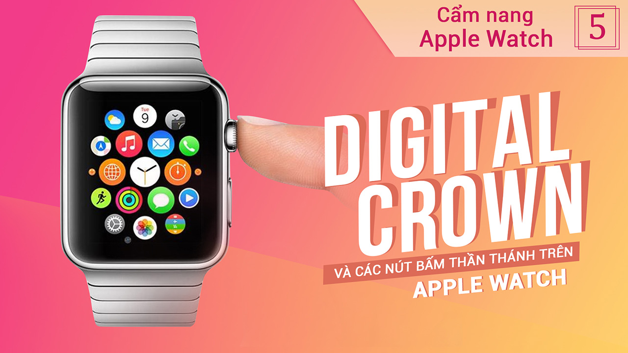 Khám phá tính năng ẩn độc đáo của Digital Crown và Side Button - Series hướng dẫn sử dụng Apple Watch 5 cam nang apple watch tap 5 0