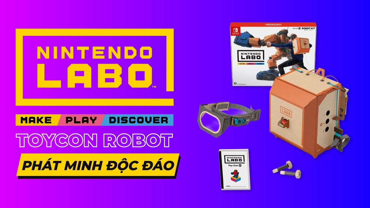 Trải nghiệm đồ chơi Nintendo Labo Robot Kit - Hóa thân thành Chiến binh Robot mạnh mẽ 8 trai nghiem nintendo labo toy con robot kit 0