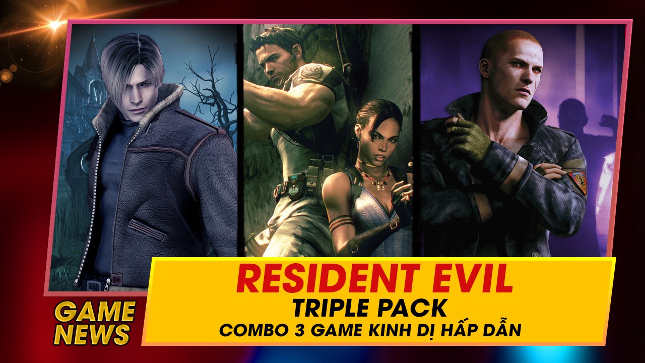 Giới thiệu game Resident Evil Triple Pack có bán tại HALO 8 gioi thieu game resident evil triple pack cuc hot chi co tai halo