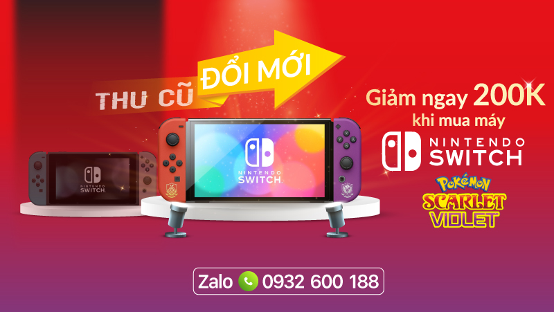 Lên Đời Nintendo Switch Oled Pokemon, Tiết Kiệm Tối Đa, Chơi Game Thả Ga 9 thu cu doi moi nintendo switch pokemon 800x451 7