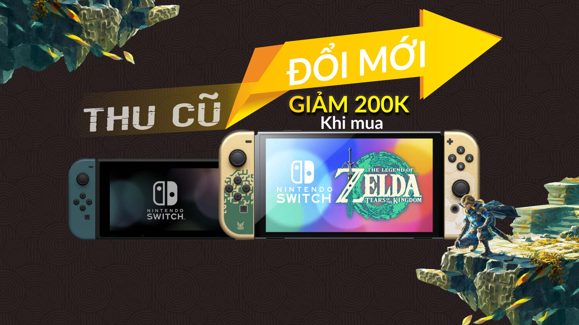 Lên đời Nintendo Switch Oled Zelda, Tiết Kiệm Tối Đa, Chơi Game Thả Ga 9 bai viet thu cu doi moi nintendo switch zelda 2