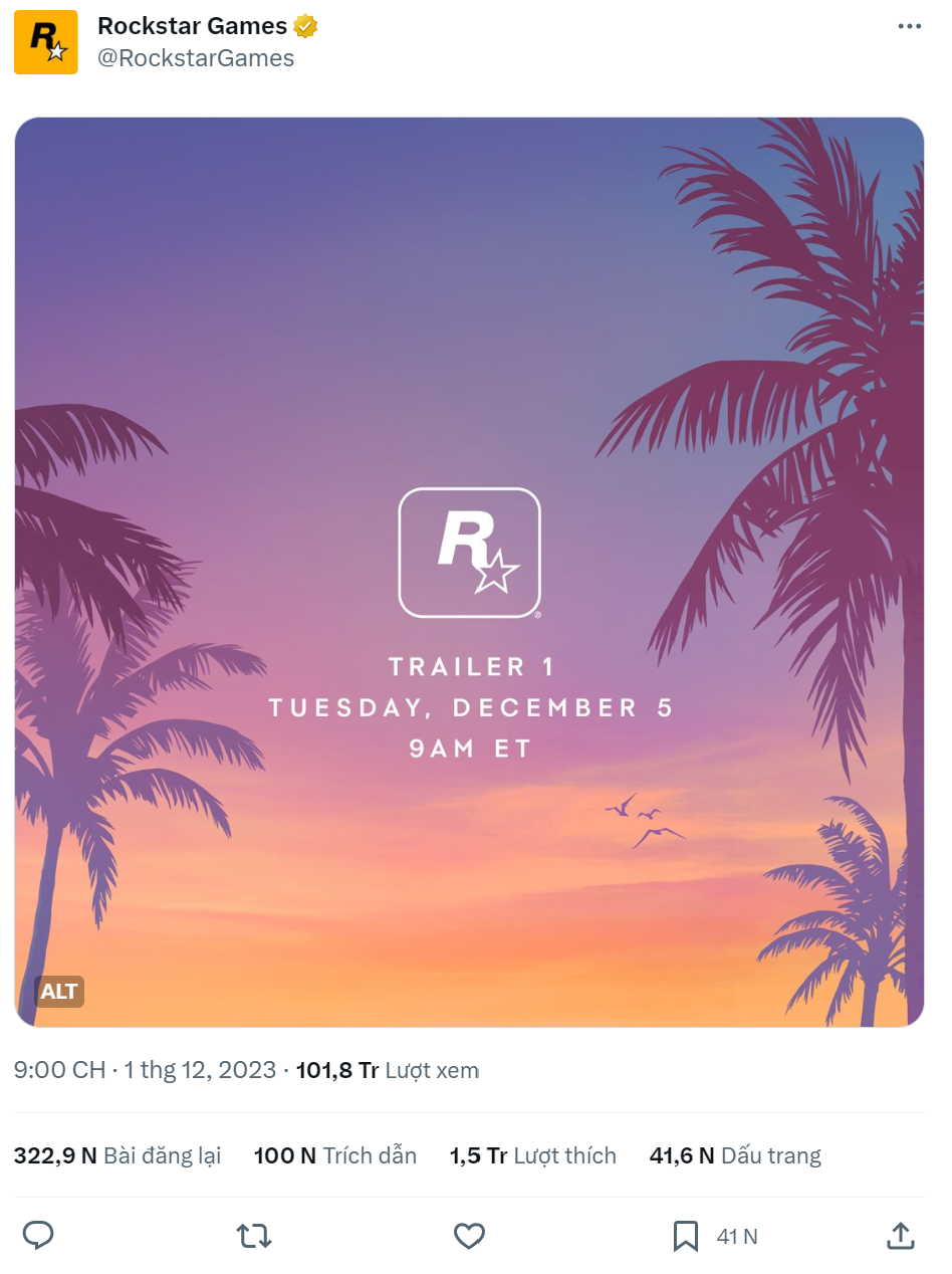 GTA 6 Ấn Định Ngày Ra Mắt Trailer 2 GTA 6 an dinh ngay ra mat trailer 2