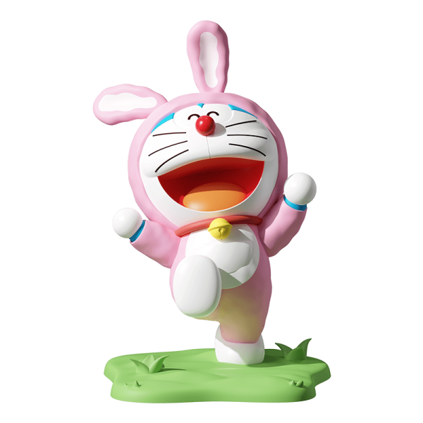 MÔ HÌNH DORAEMON DOLL ORNAMENTS PINK RABBIT