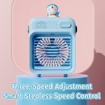 QUẠT DORAEMON F20 WATER COOLING FAN PINK - Ảnh 3